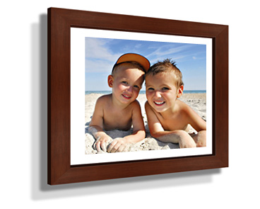 Rectangle Brown Frame White Border